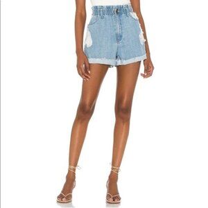 Show Me Your Mumu Emilia Shorts in Shorebreak Denim High Rise Womens Size XS